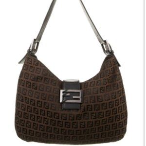 FENDI Zucchino FF Shoulder Bag